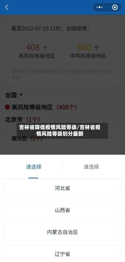 吉林省降低疫情风险等级/吉林省疫情风险等级划分最新-第1张图片