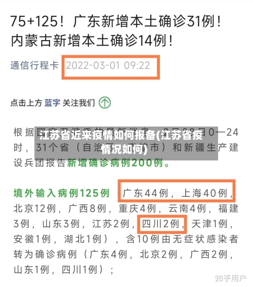 江苏省近来疫情如何报备(江苏省疫情况如何)-第3张图片
